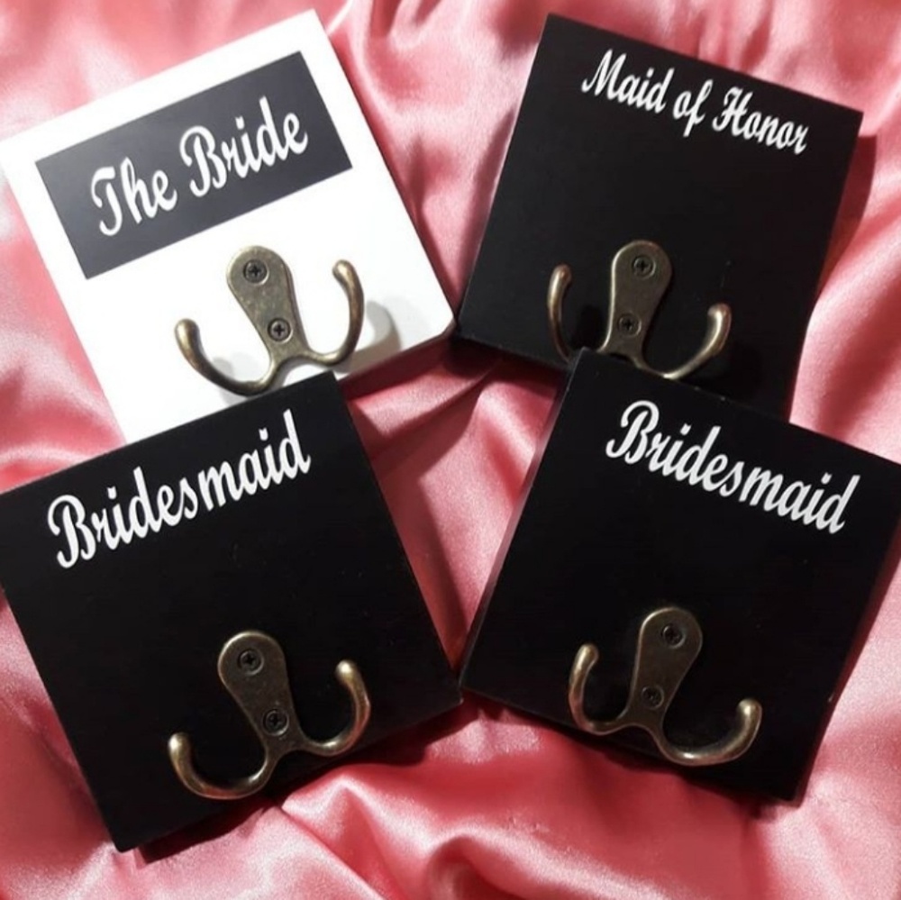 Wedding gown and garment hooks